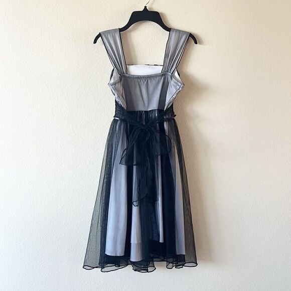 My Michelle Black and White Lace Dress - Picture 8 of 14